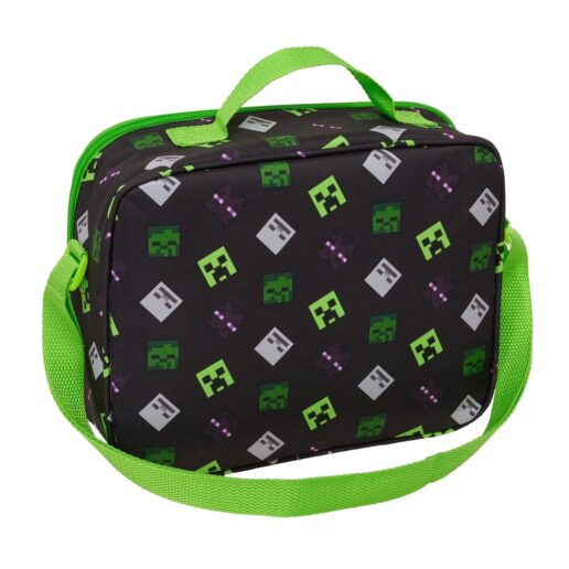 Minecraft 3D thermal lunch bag