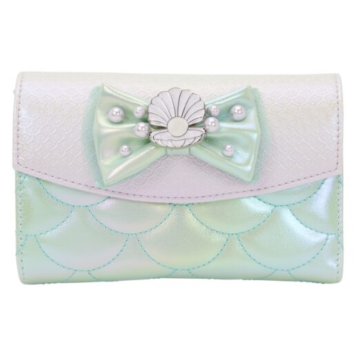 Loungefly Disney The Little Mermaid Iridescent Pearl flap wallet