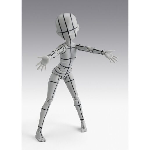 Body Series Body-Chan- Ken Sugimori Edition Wireframe Gray Color Ver. S.H. Figuarts figure 13cm
