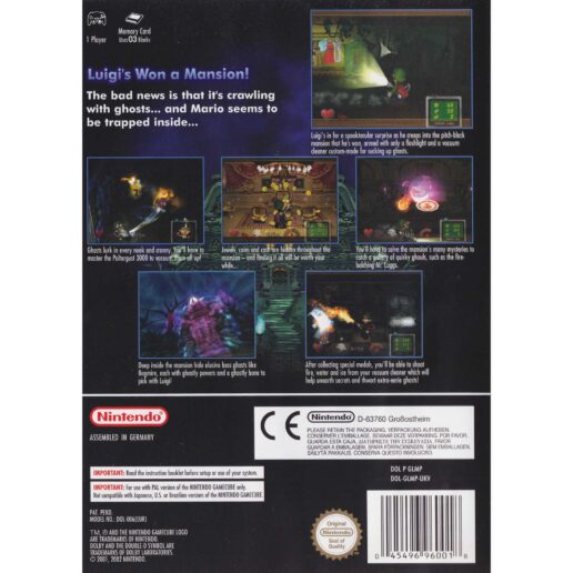 Luigis Mansion Nintendo Gamecube (Begagnad)