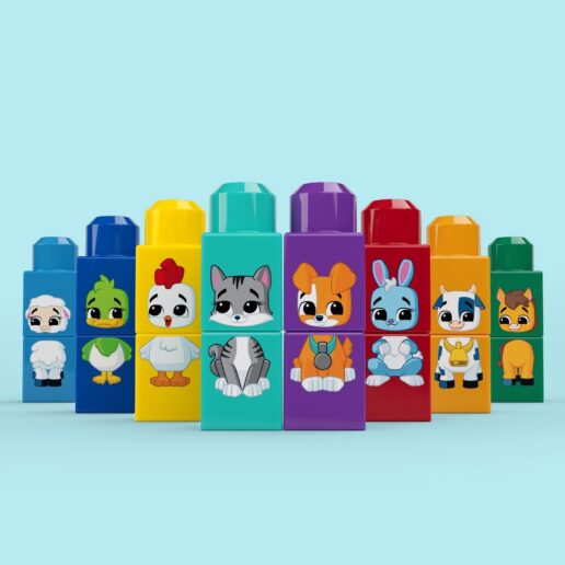MEGA Bloks Build & Match Animal Tractor 30pcs