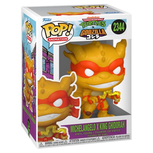 POP figure Mutant Ninja Turtles x Godzilla- Michelangelo X Ghidorah