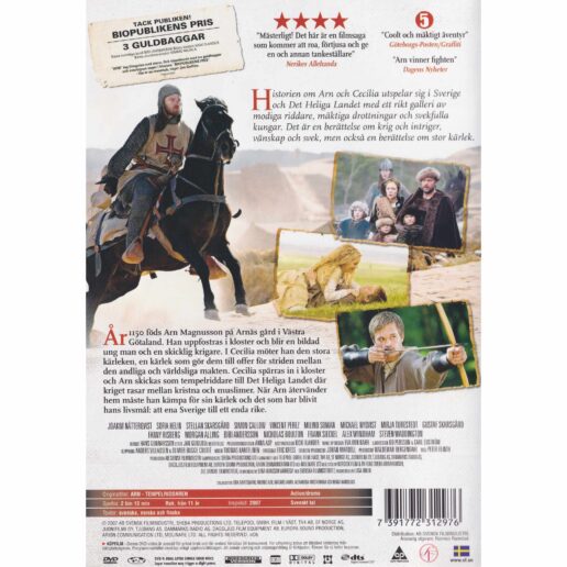 Arn Tempelriddaren DVD (Begagnad)