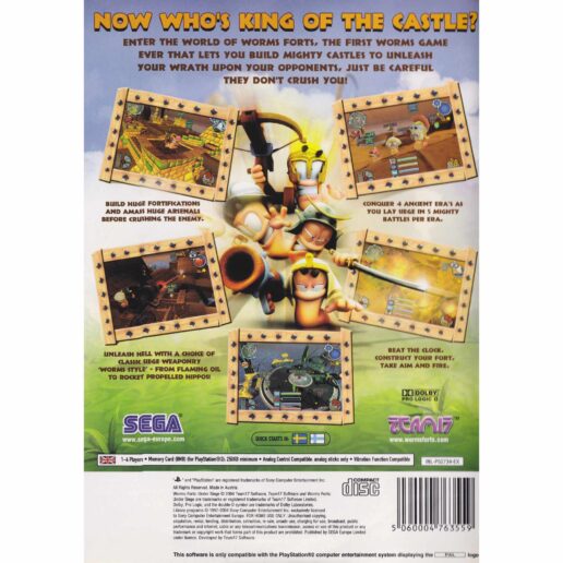 Worms Forts Under Siege Playstation 2 PS2 (Begagnad)