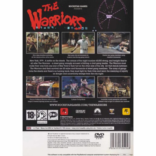 The Warriors Playstation 2 PS2 (Begagnad)
