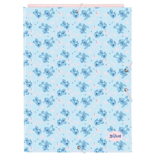 Disney Stitch Ohana A4 cardboard binder with flaps