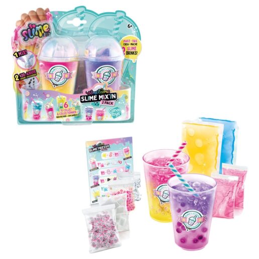 Slime assorted set of 2 beverage glasses Slime assorted set of 2 beverage glasses