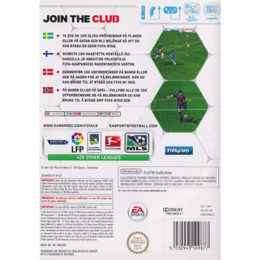 FIFA 13 Nintendo Wii Nordic (Begagnad)