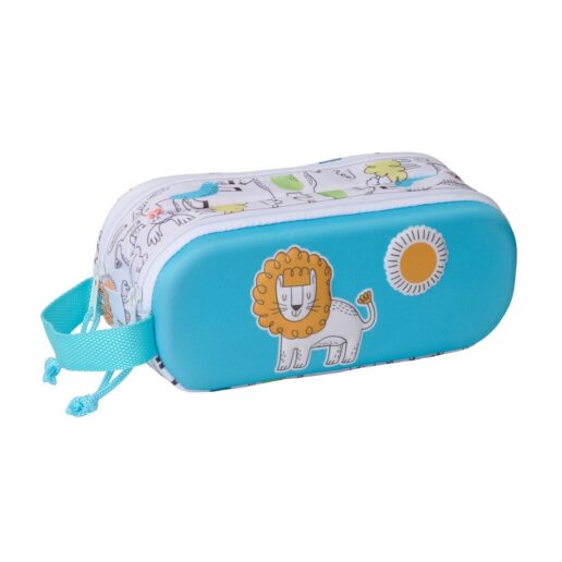 Lion 3D double pencil case