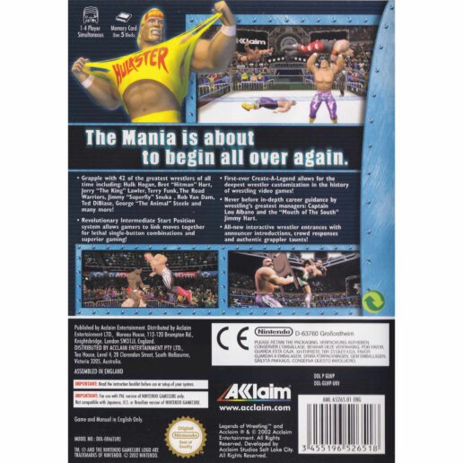 Legends of Wrestling Nintendo Gamecube (Begagnad)