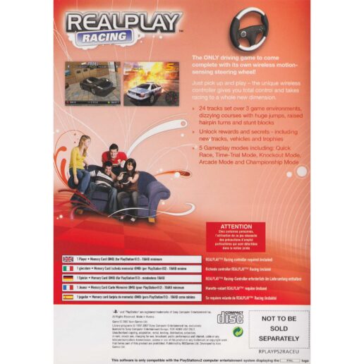 Realplay Racing Playstation 2 PS2 Bundle Copy (Begagnad)