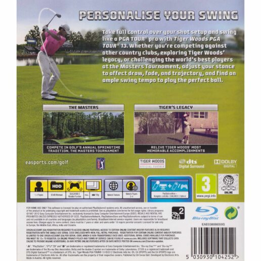 Tiger Woods PGA Tour 13 Playstation 3 PS3 (Begagnad)