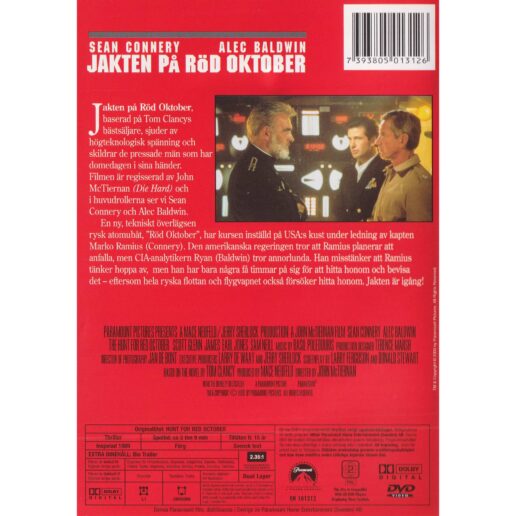 Jakten på Röd Oktober DVD (Begagnad)