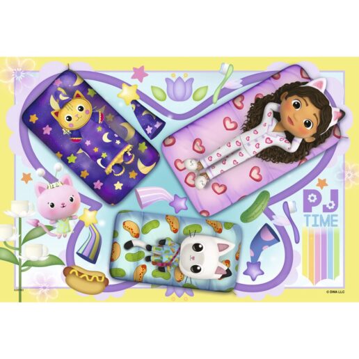 Gabbys Dollhouse puzzle 2x12pcs