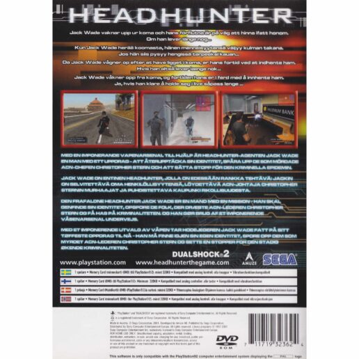 Headhunter Playstation 2 PS2 Nordic (Begagnad)