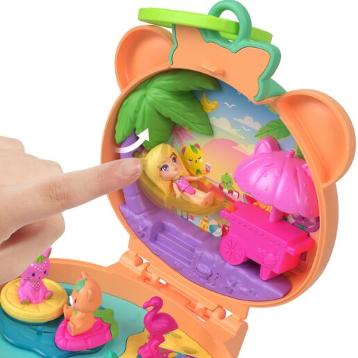 Polly Pocket plushie bear compact