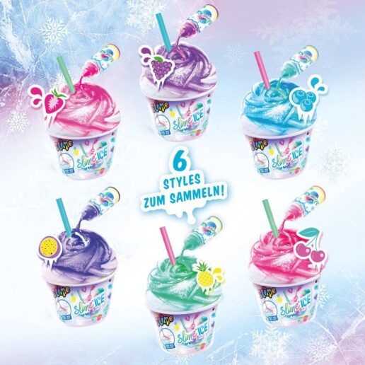 Slime ice assorted aromatic ice-cream tub