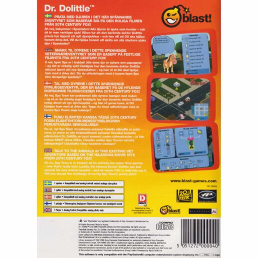 Dr Dolittle Playstation 2 PS2 Nordic (Begagnad)
