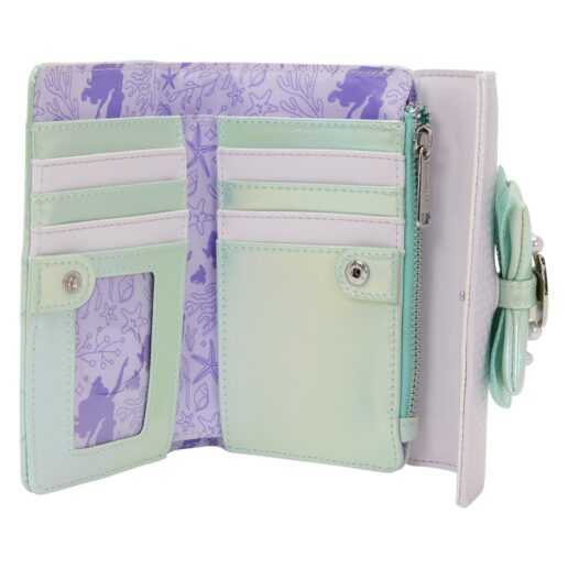 Loungefly Disney The Little Mermaid Iridescent Pearl flap wallet