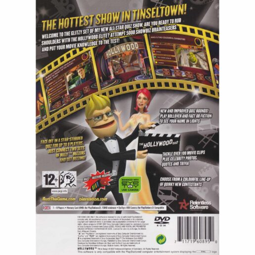 Buzz The Hollywood Quiz Playstation 2 PS2 (Begagnad)