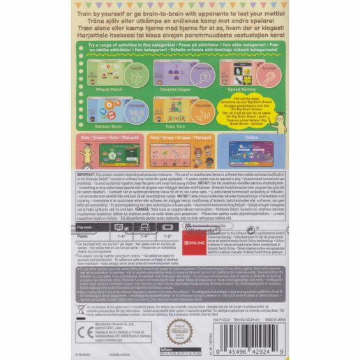 Big Brain Academy Nintendo Switch Nordic