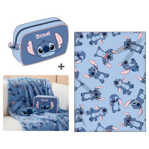Disney Stitch set blanket + case 100x140cm.