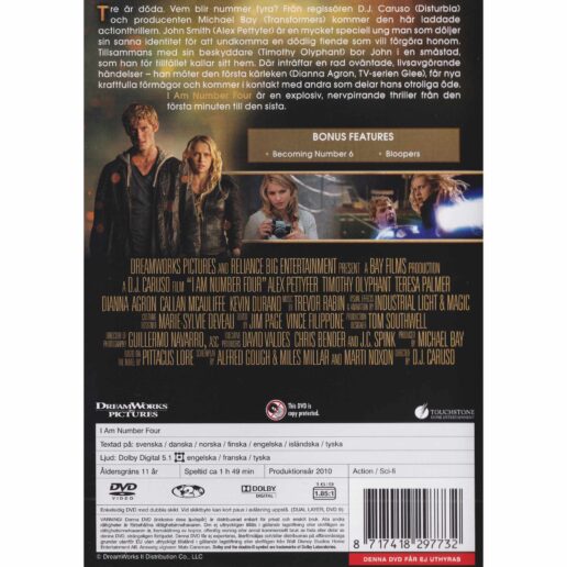 I am Number Four DVD (Begagnad)