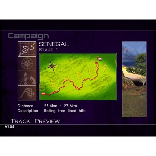 Paris Dakar Rally Playstation 2 PS2 (Begagnad)