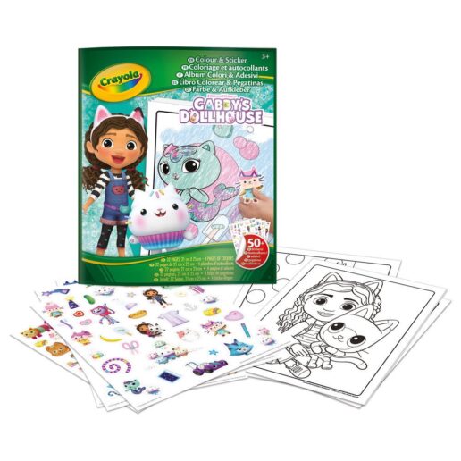 Gabbys Doll House colouring book + stickers