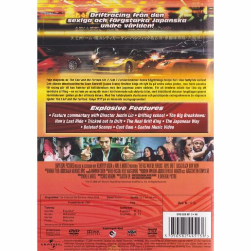 The Fast and the Furious Tokyo Drift DVD (Begagnad)