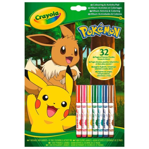 Crayola Pokemon Activity book + 7 markers Crayola Pokemon Activity book + 7 markers