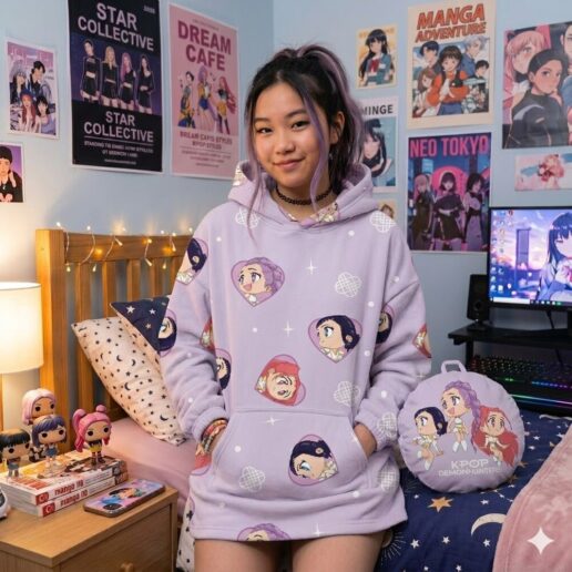 K-Pop Demon Hunters oversized sweatshirt cushion