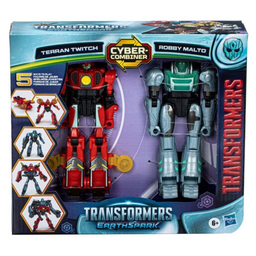 Transformers Earthspark Terran Twitch & Robby Malto figure 12cm