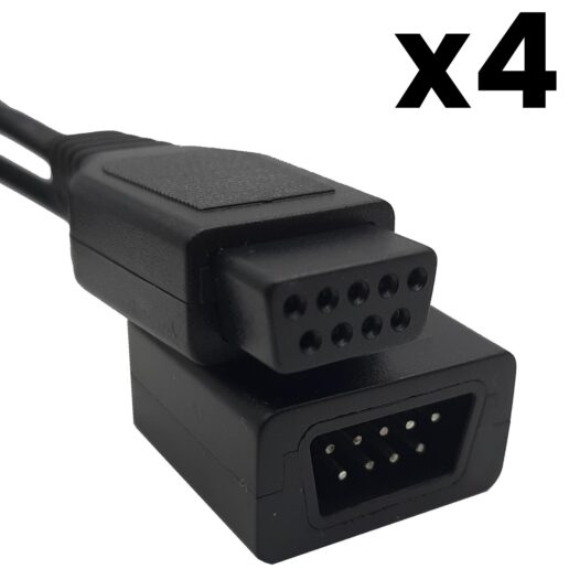 Förlängningskabel Handkontroll x 4 Sega Mega Drive & Sega Master System