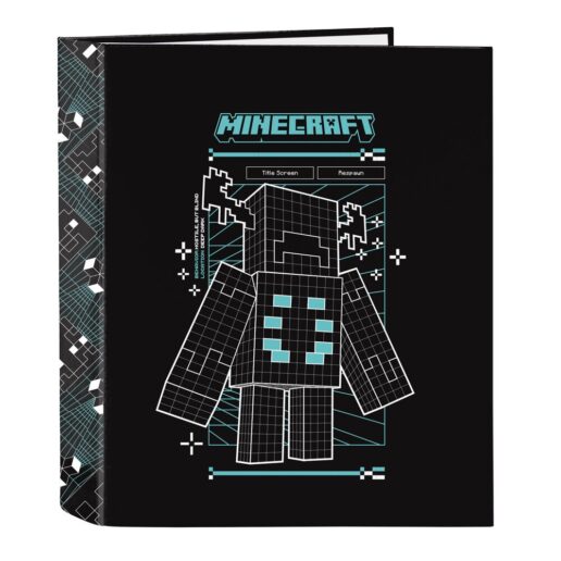 Minecraft Screen A4 cardboard 4 rings binder Minecraft Screen A4 cardboard 4 rings binder