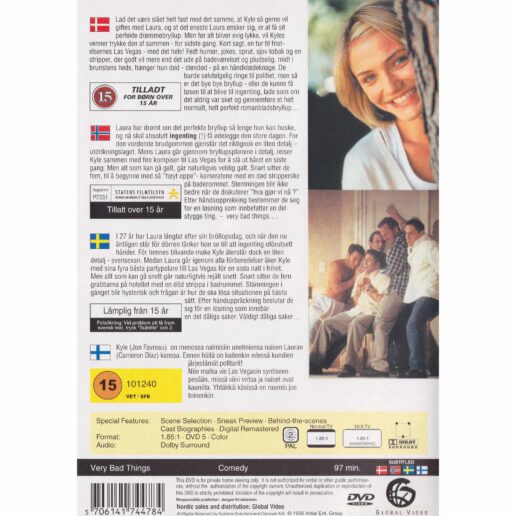 Very Bad Things DVD (Begagnad)