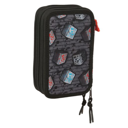 Minecraft Graffiti triple pencil case 37pcs