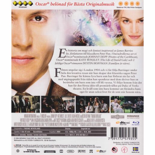 Finding Neverland Blu-Ray (Begagnad)
