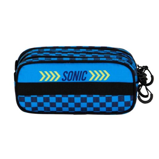 Sonic the Hedgehog triple pencil case