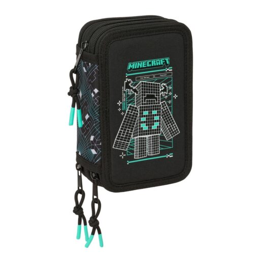 Minecraft Screen triple pencil case 37pcs Minecraft Screen triple pencil case 37pcs