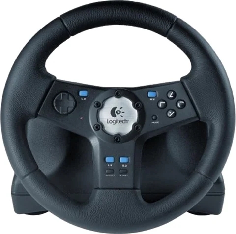 Logitech Rally Vibration Feedback Racing Wheel Playstation 2 (Begagnad)