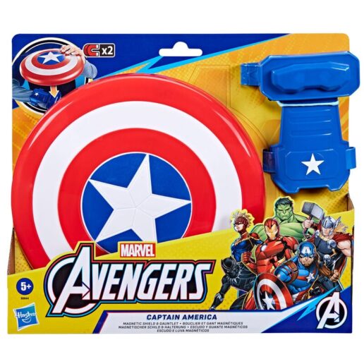 Marvel Avengers Captain America magnetic shield and gauntlet