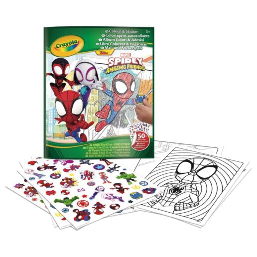 Marvel Spidey colouring book + stickers
