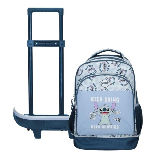 Disney Stitch Keep Going extraible compact trolley 43cm