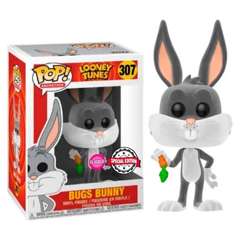 POP figure Looney Tunes Bugs Bunny Flocked Exclusive POP figure Looney Tunes Bugs Bunny Flocked Exclusive