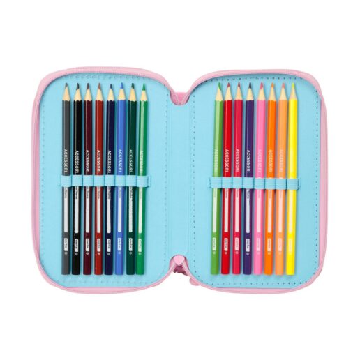 Disney Stitch Waves triple pencil case 37pcs