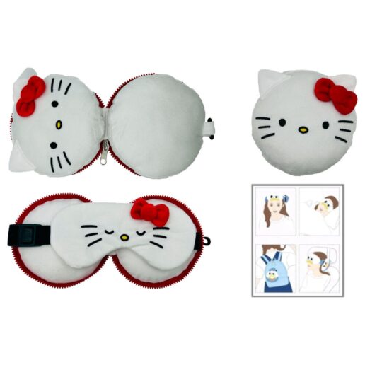 Hello Kitty travel cushion + mask