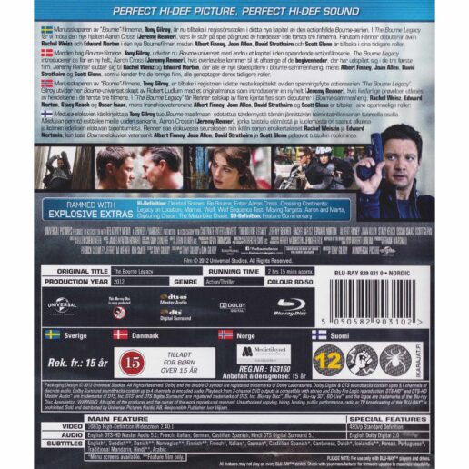The Bourne Legacy Blu-Ray (Begagnad)