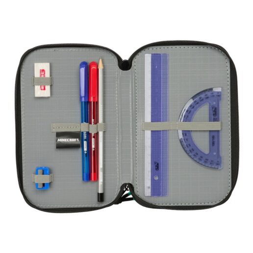 Minecraft Screen triple pencil case 37pcs