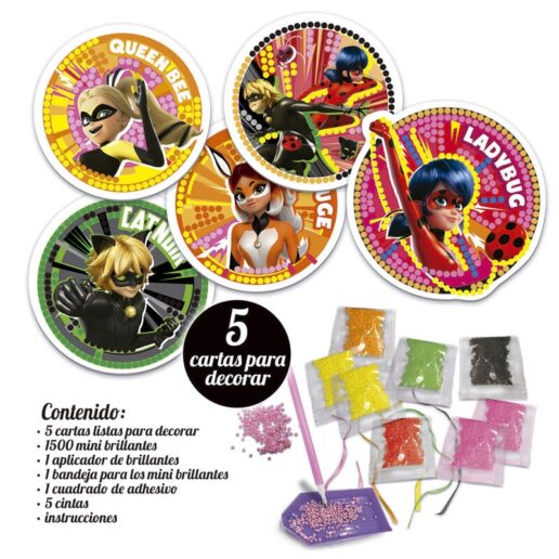 Miraculous Ladybug glitter mosaics